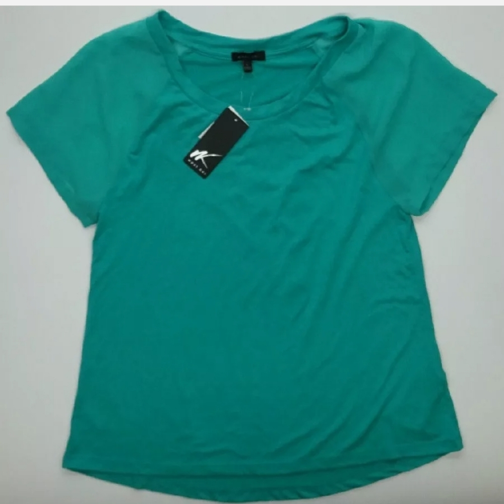 West Kei Top with Sheer Sleeve - Medium